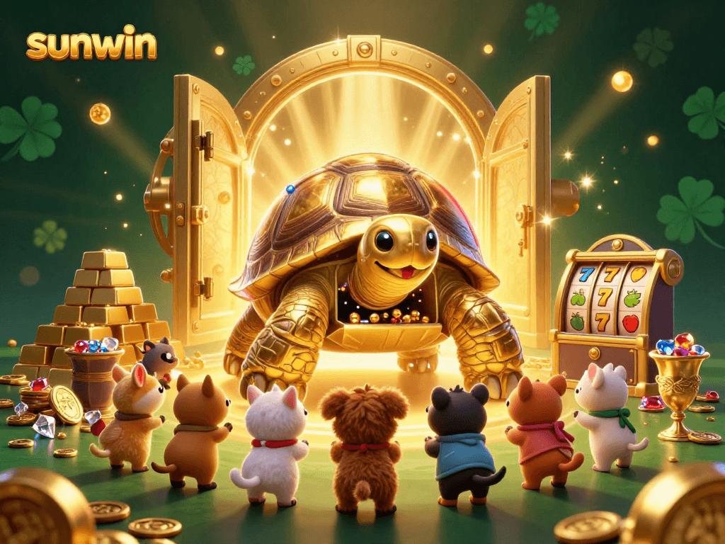 Experience casino excitement with sunwin's vibrant slots scene featuring golden treasures.