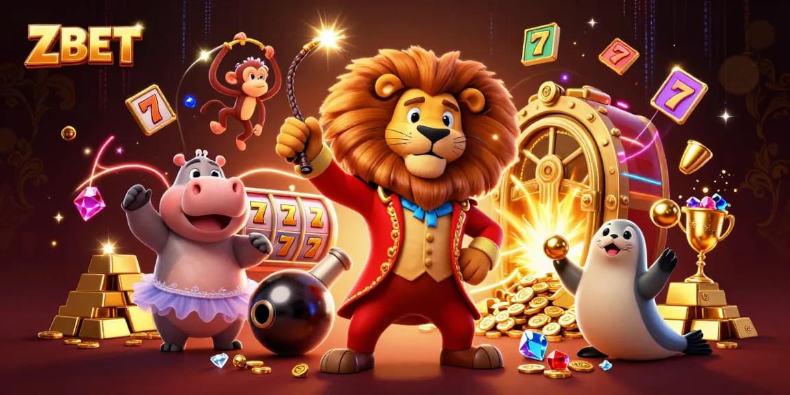 ZBET showcases safe and thrilling live casino fun with vibrant characters and rich game elements for players.