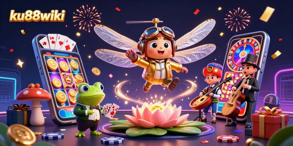 Experience exciting gaming at ku88wiki with vibrant characters and thrilling casino elements.