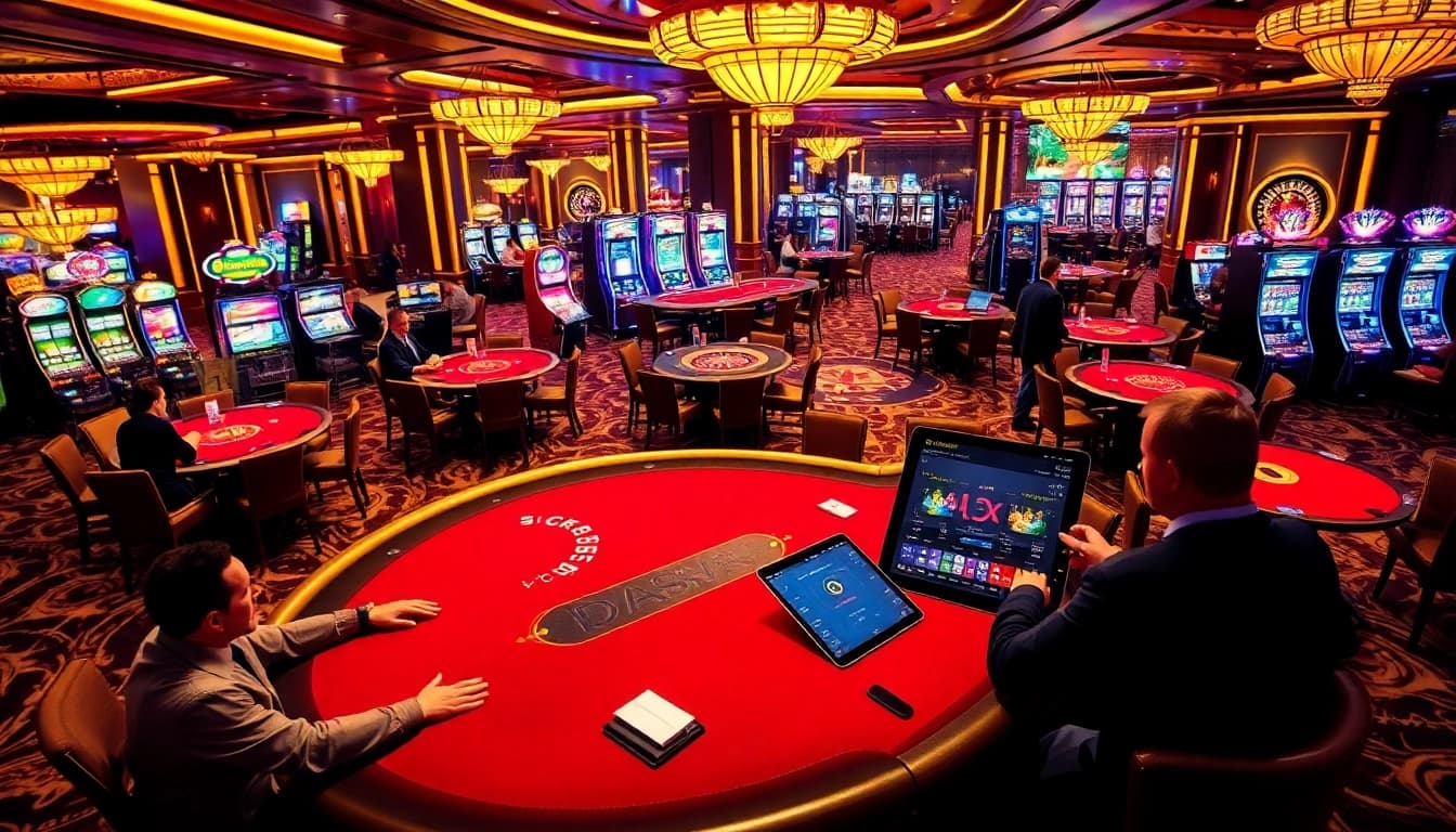 Experience thrilling gameplay at Da88 with vibrant casino tables and exciting betting action.