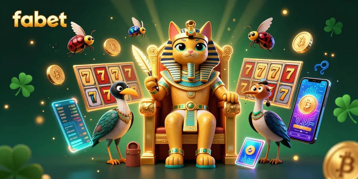 Experience fabet's thrilling casino atmosphere with vibrant slots and captivating characters.