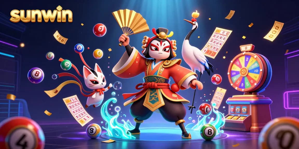 Engage with sunwin's thrilling lottery atmosphere featuring vibrant colors and dynamic elements.