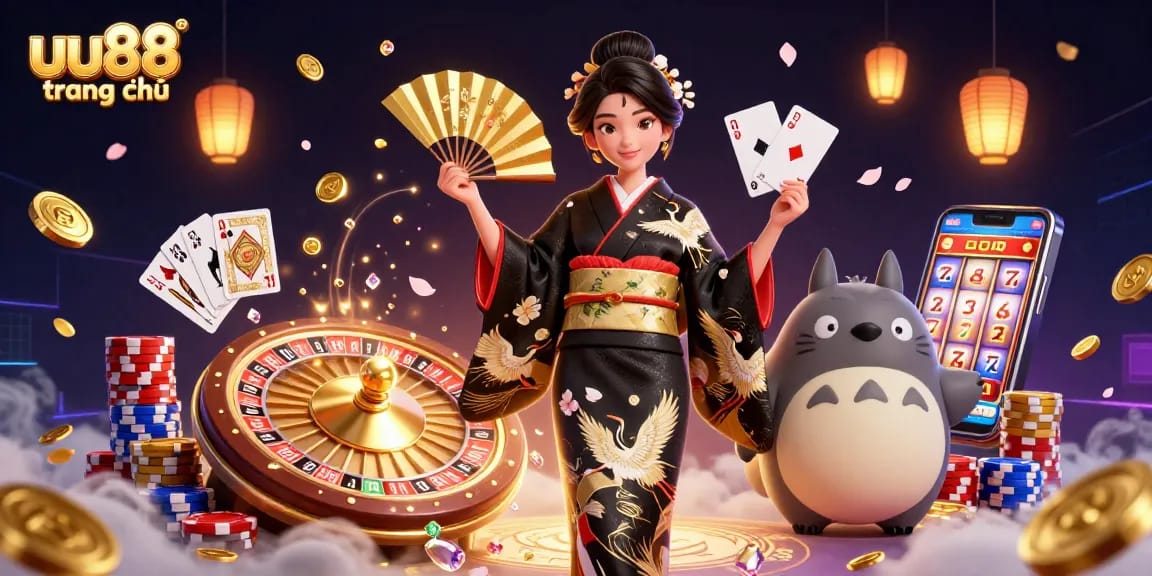 Experience the excitement of uu88 trang chủ with vibrant 3D casino elements and captivating character designs.