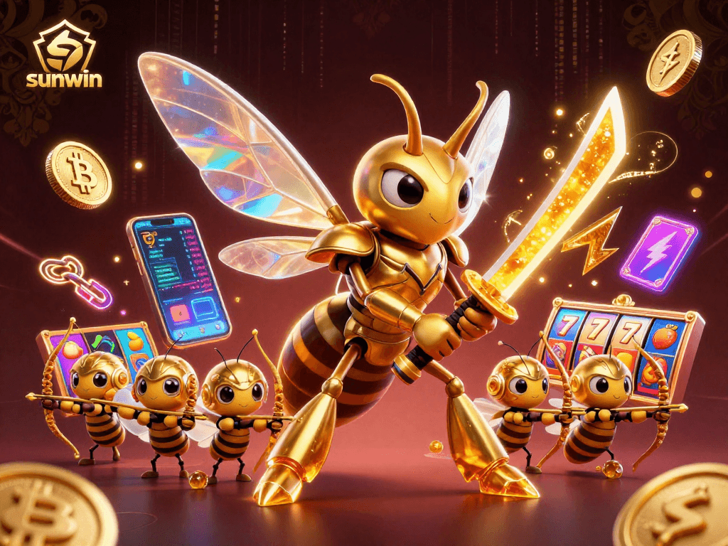 Experience the thrill of sunwin with engaging slot games and vibrant crypto elements.