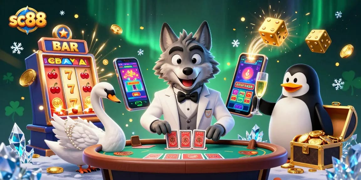 Experience thrilling gameplay with sc88's vibrant online casino, featuring lively characters and interactive gaming elements.