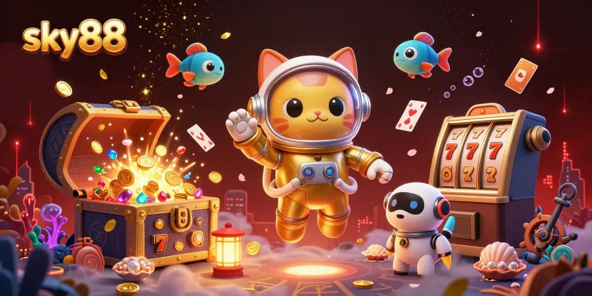 Engage with the thrilling sky88 gaming experience featuring vibrant characters and dynamic elements in an immersive 3D world.