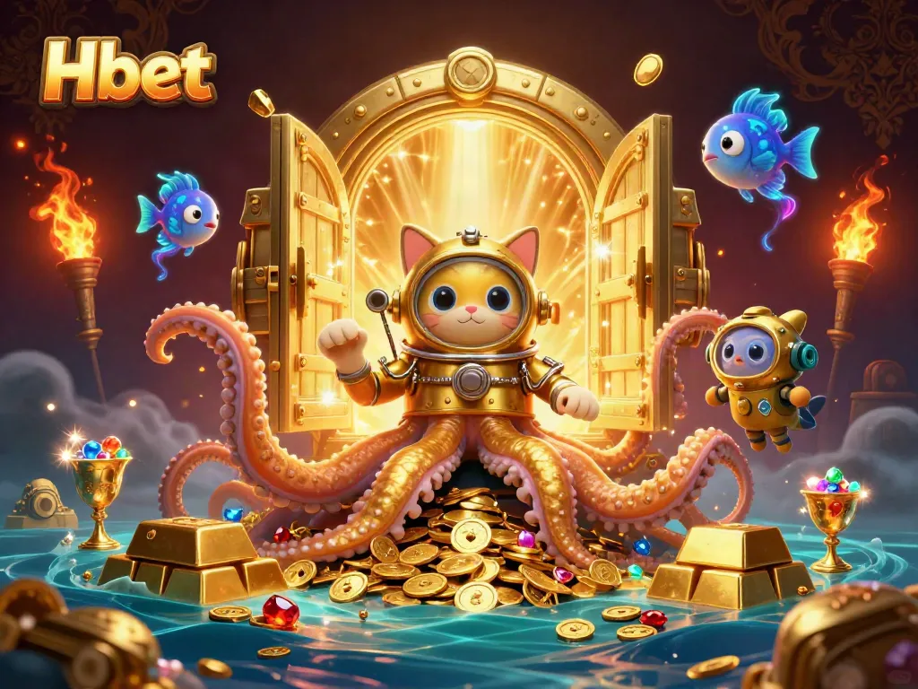 Experience thrilling wins at Hbet with a vibrant 3D treasure scene filled with adventure and excitement.