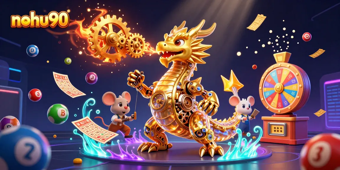 Nohu90 engages players with exciting golden dragon-themed slots and lottery elements.