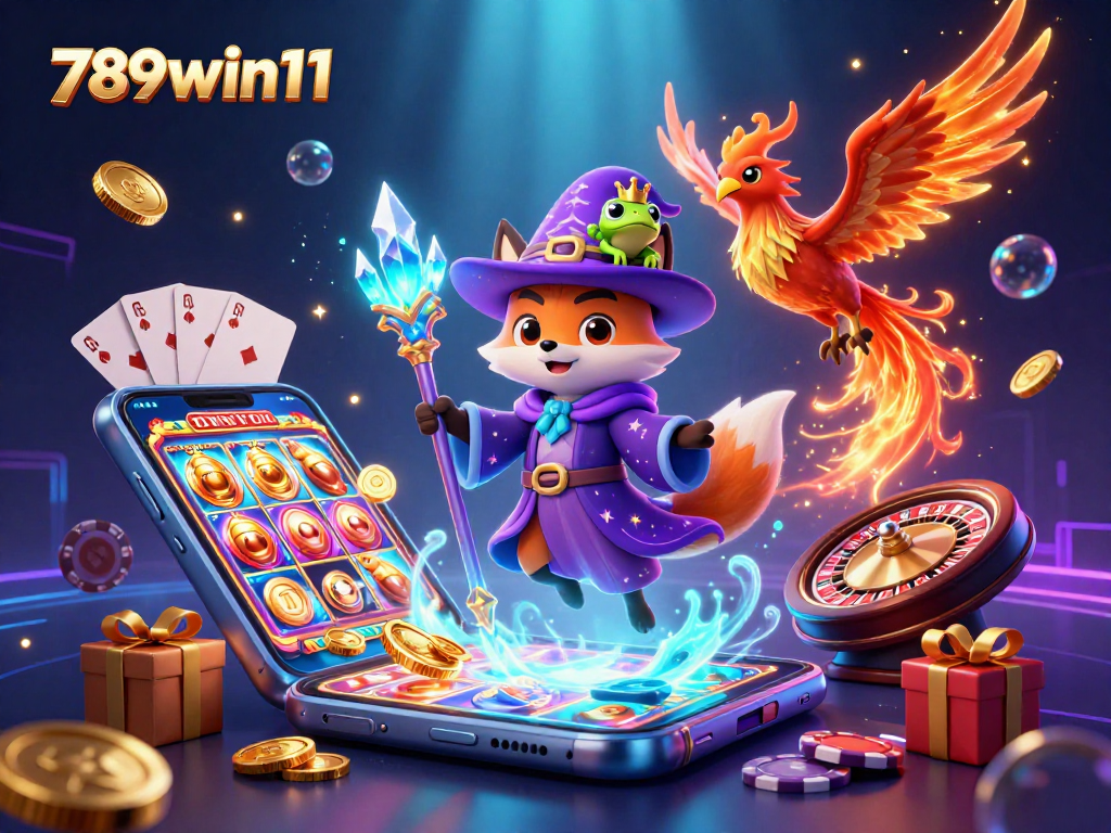 Experience thrilling gaming with the enchanting 789win11, highlighted by vibrant casino elements.