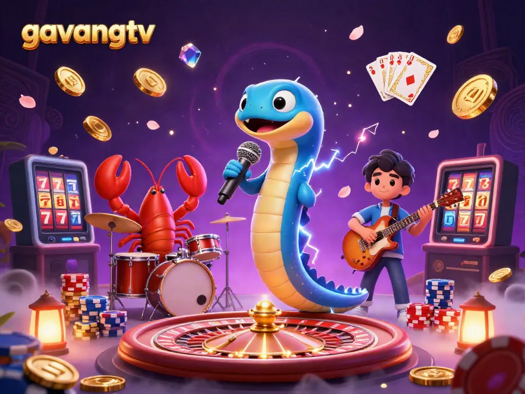 Experience the electrifying vibes of gavangtv's underwater casino with dazzling characters and games.
