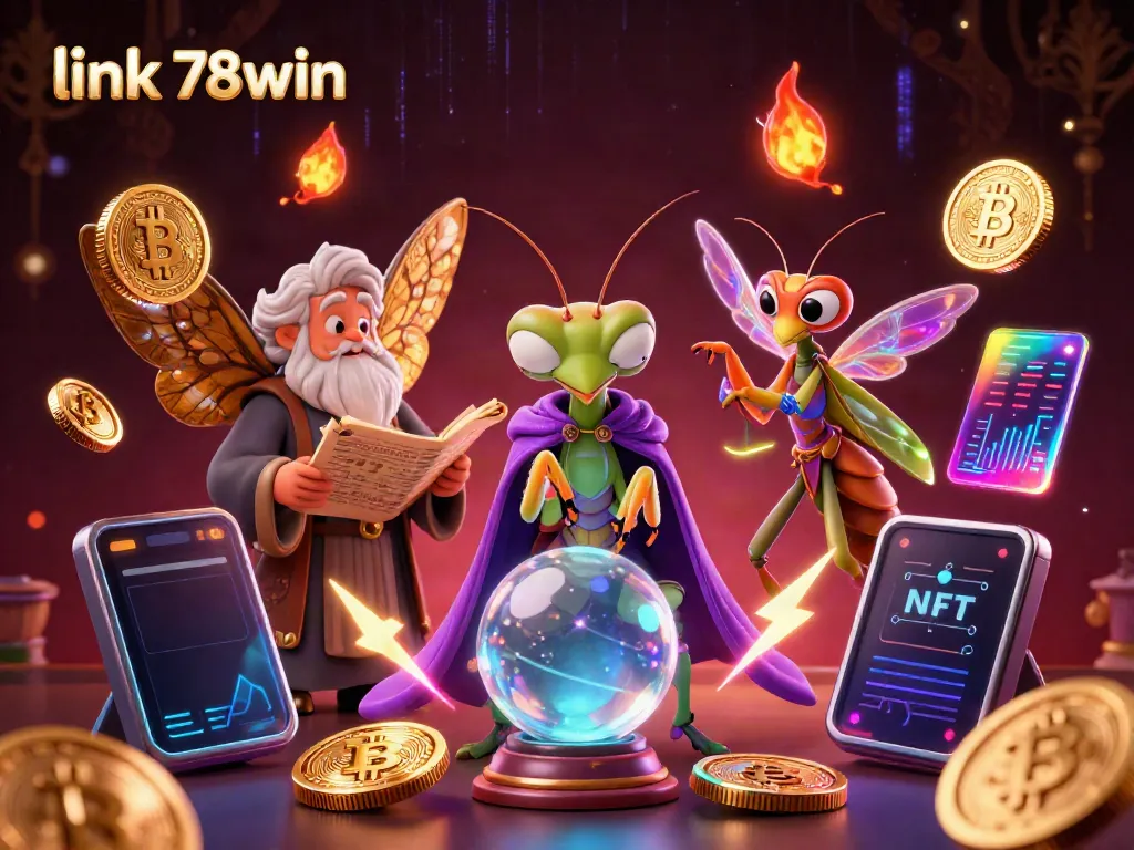 Engage with link 78win through a magical casino scene featuring a fortune teller and mystical elements.