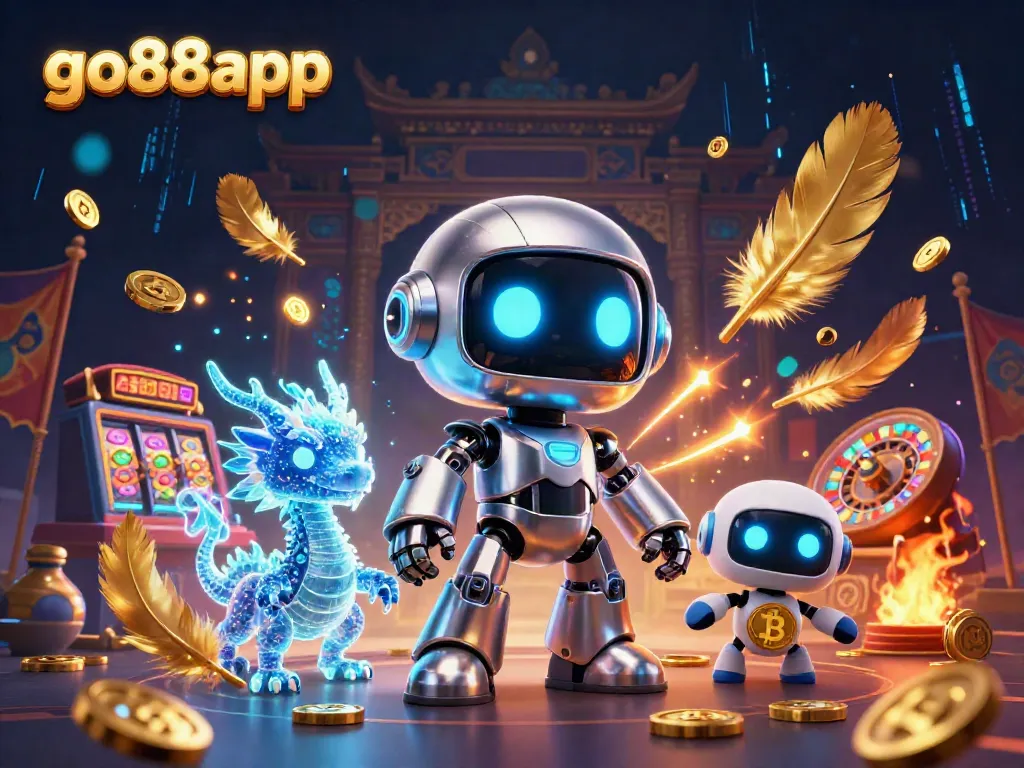 Engage in exhilarating gameplay at go88app with vibrant characters in a dynamic casino scene.