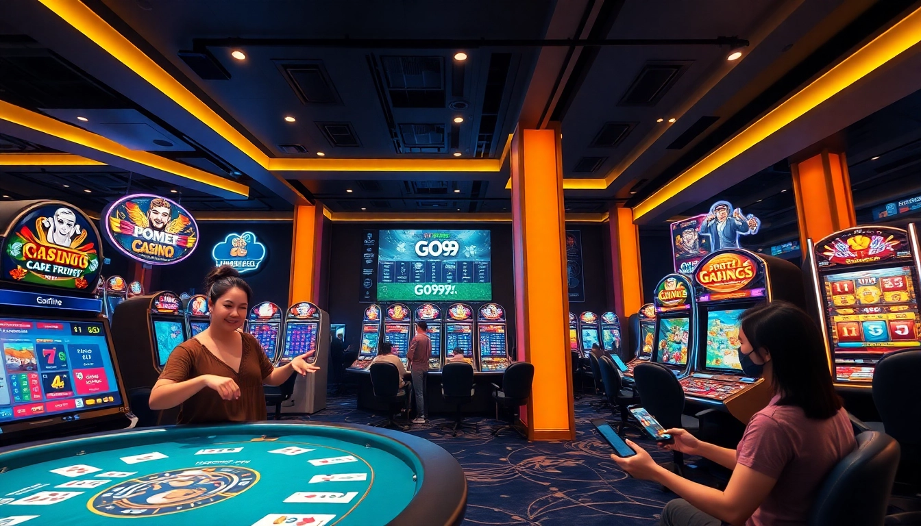 Experience the excitement of online gambling at https://go99.now/ with a vibrant casino scene featuring live dealers and digital games.