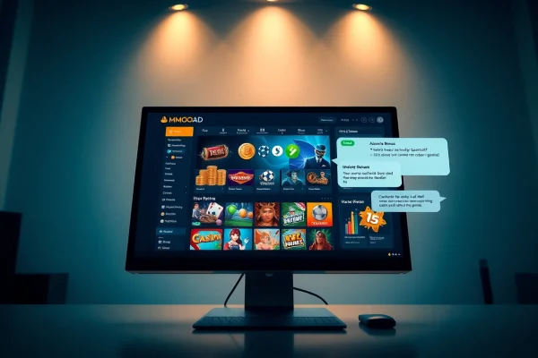 Experience the excitement of online gambling with https://mmoo.ad/ showcasing a professional user interface.