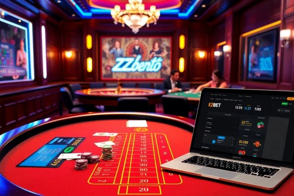Experience the thrill of gambling at https://e2bet-games.org with energetic gameplay at a luxurious casino table.