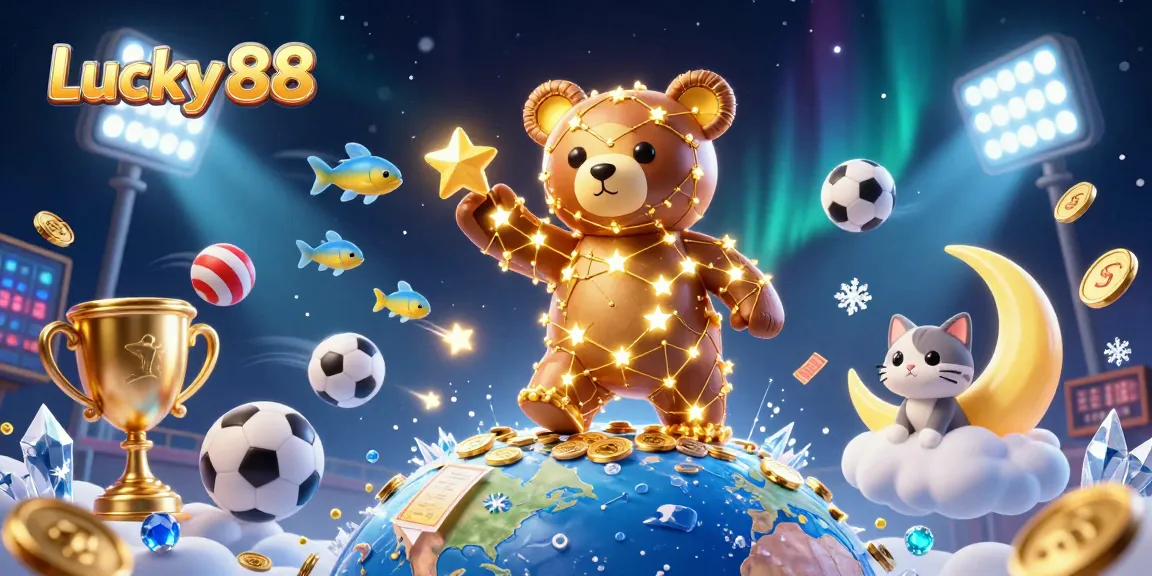 Experience the thrill of Lucky 88 with a celestial theme and dynamic sports betting elements.